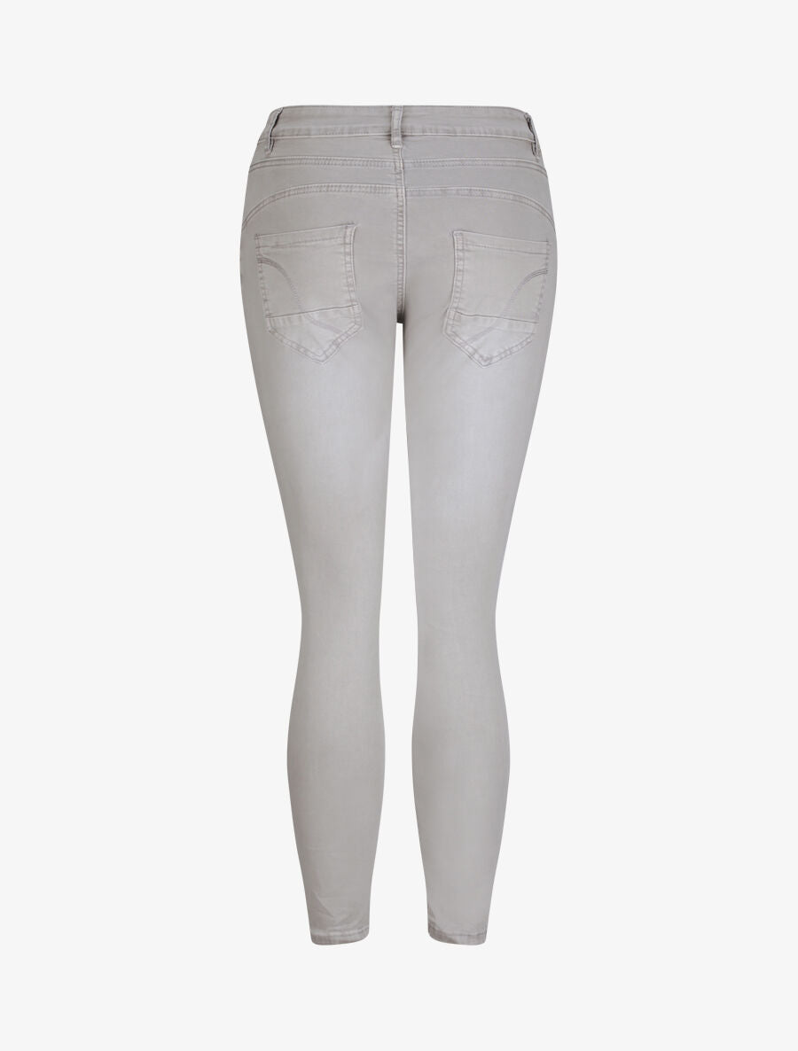 Jean slim effet froissé - Gris - 2