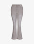 Jean flare uni taille haute - Gris clair - 4