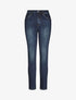Jean grande taille slim à taille haute - Denim foncé - 1