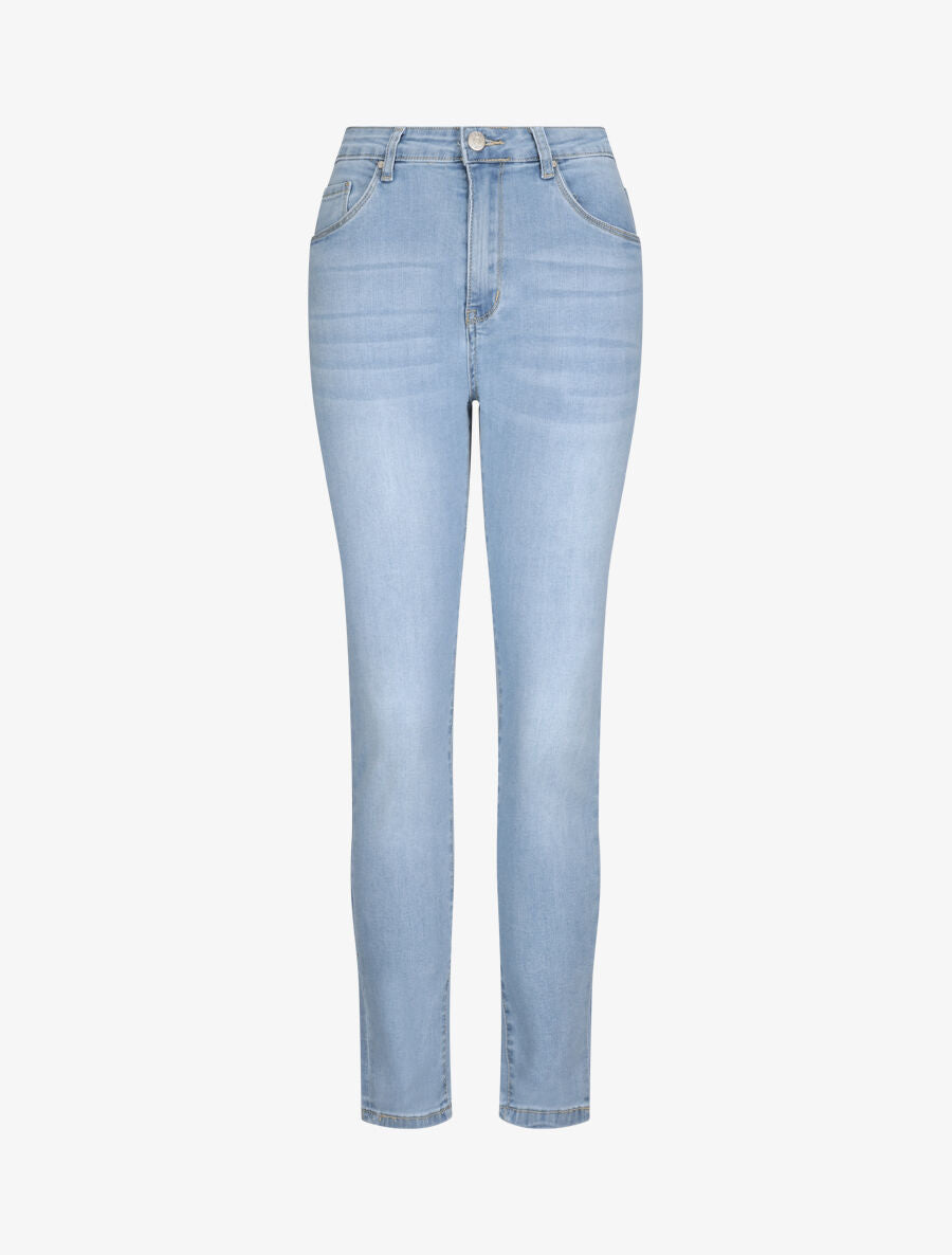 Jean grande taille slim à taille haute - Bleu clair - 4