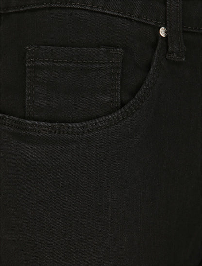 Jean grande taille flare à taille haute - Noir - 3