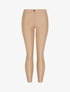 Pantalon slim en simili - Beige - 1