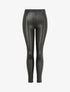 Legging stretch en simili - Noir - 1