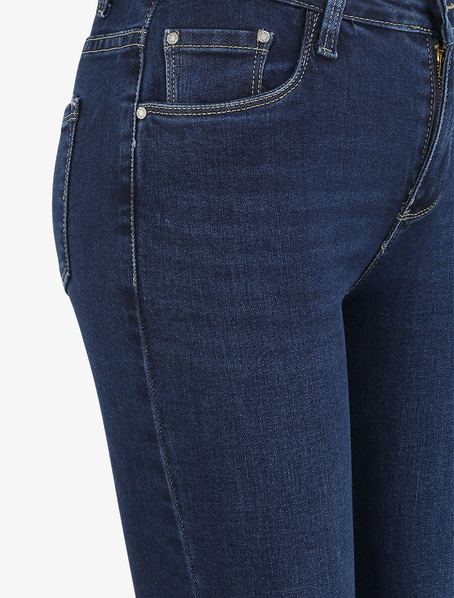 Jean droit basique - Bleu foncé - 5