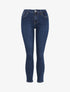 Jean slim taille haute classique - Bleu foncé - 1