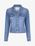Chaqueta vaquera recta deslavada - Azul claro