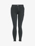 Jean skinny à bords effilochés - Noir - 3