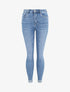 Jean slim push up à revers - Bleu denim - 4