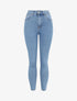 Jean skinny push up à taille standard - Bleu clair - 4