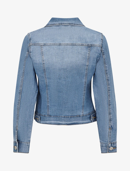 Veste en jean coupe droite - Bleu denim - 2