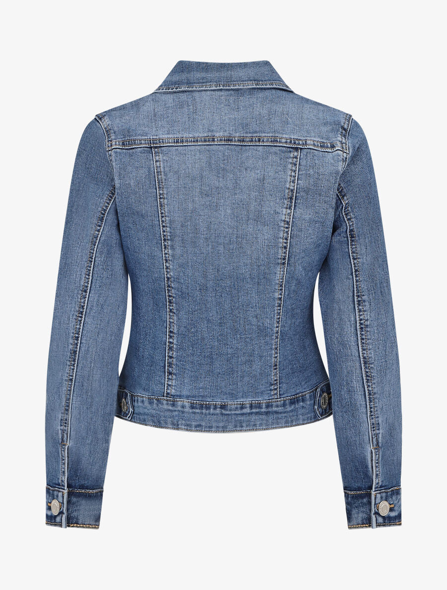 Veste en jean coupe droite - Bleu denim - 2