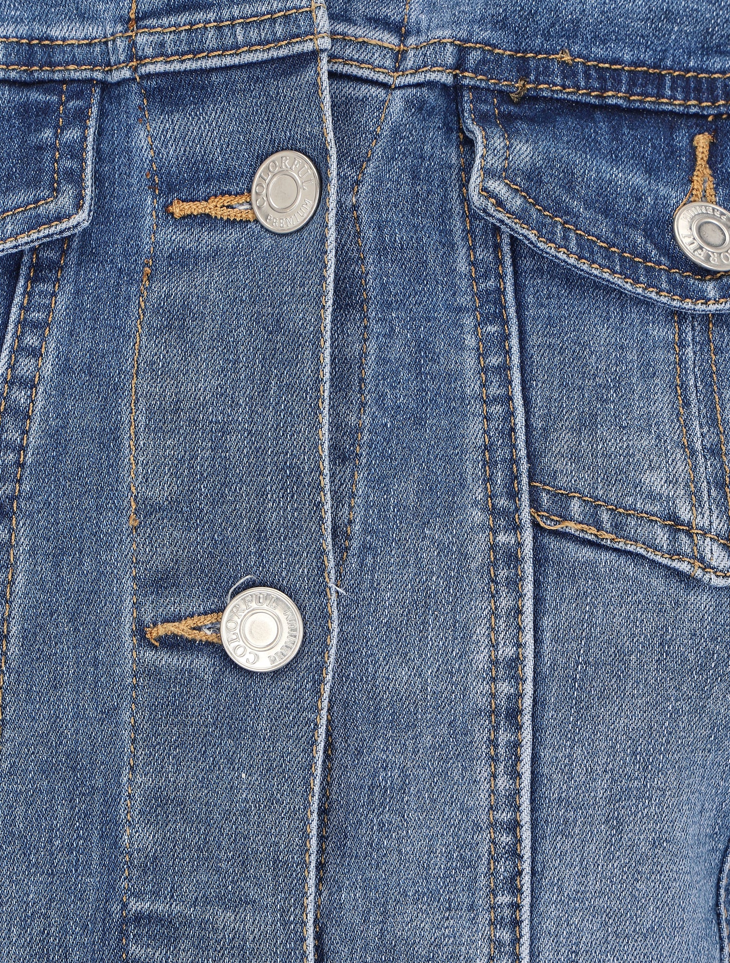 Veste en jean coupe droite - Bleu denim - 3