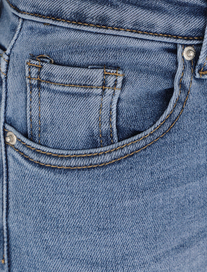Jean skinny taille standard - Bleu - 3