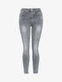 Jean skinny taille standard délavé - Gris - 1