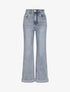 Jean coupe droite à revers - Bleu clair - 4