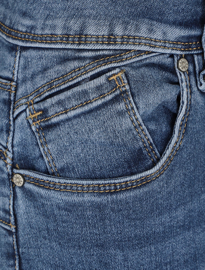 Jean boyfriend à revers - Bleu denim - 3
