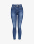 Jean skinny paperbag taille haute - Bleu denim - 3
