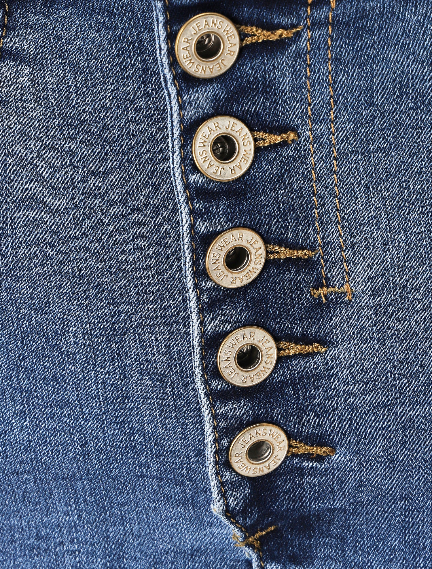 Jupe en jean droite - Bleu - 3