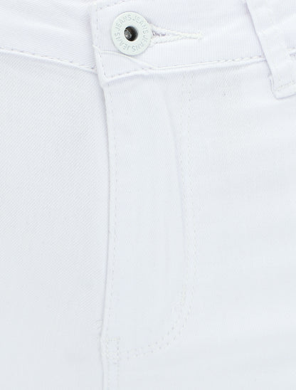 Jean slim uni push up - Blanc - 3