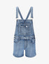 Salopette short en jean - Bleu - 1
