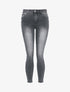 Jean skinny à taille haute délavé - Anthracite - 4