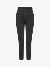 Jean mom à taille empire - Noir - 4