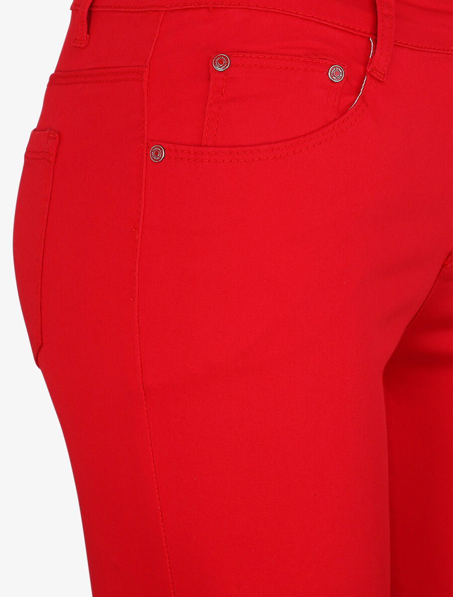 Jean skinny uni stretch - Rouge - 3