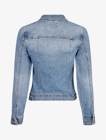 Veste en jean ajustée - Bleu denim - 2