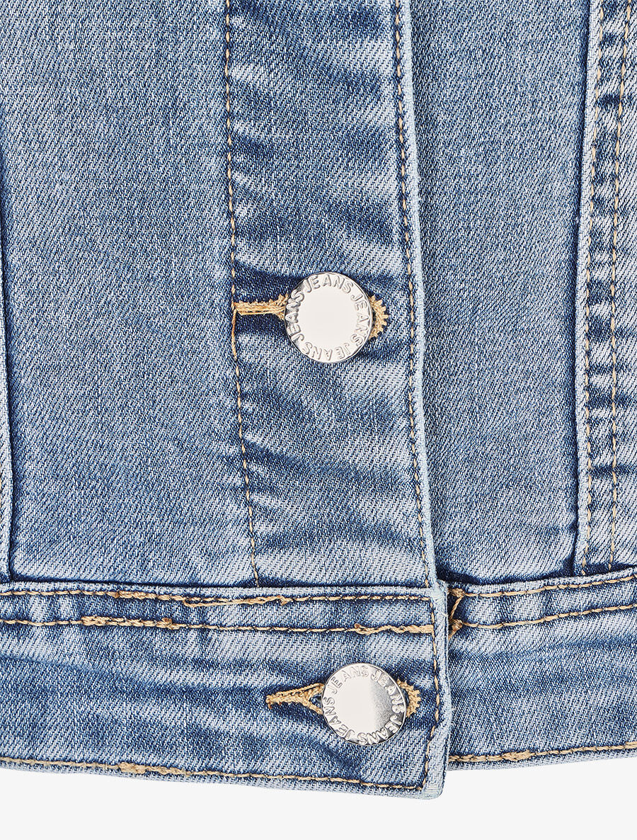 Veste en jean ajustée - Bleu denim - 3