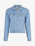 Veste en jean coupe droite - Bleu clair - 4