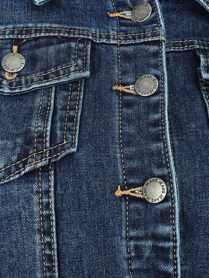 Veste en jean ajustée - Bleu - 3