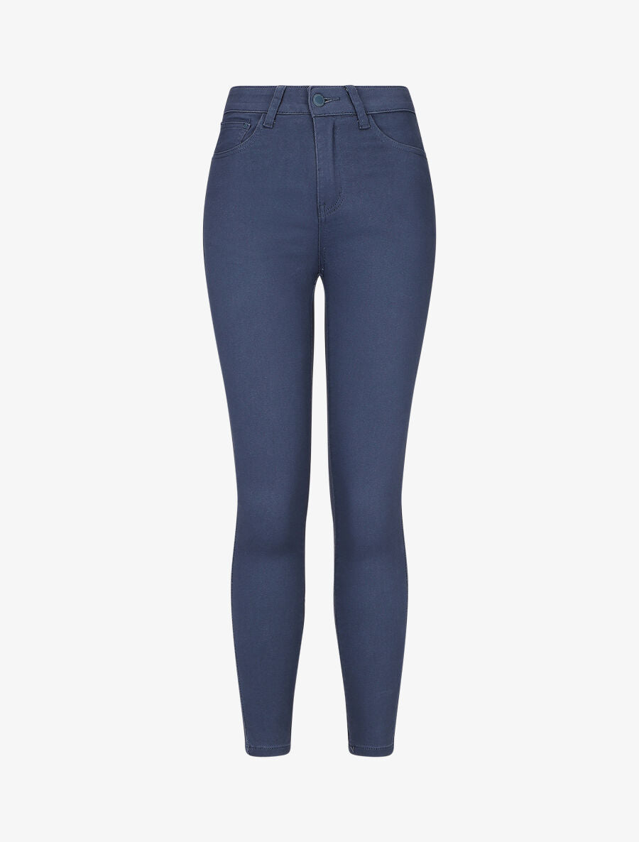 Jean skinny 7/8 push up - Bleu - 1