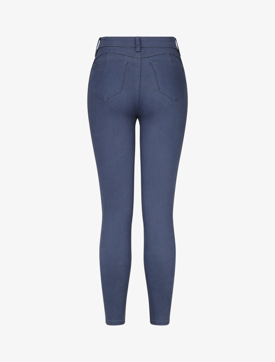 Jean skinny 7/8 push up - Bleu - 2