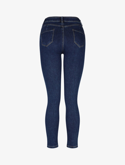 Jean slim push up - Bleu - 2