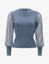 Pull à manches accordéon transparentes - Gris - 1