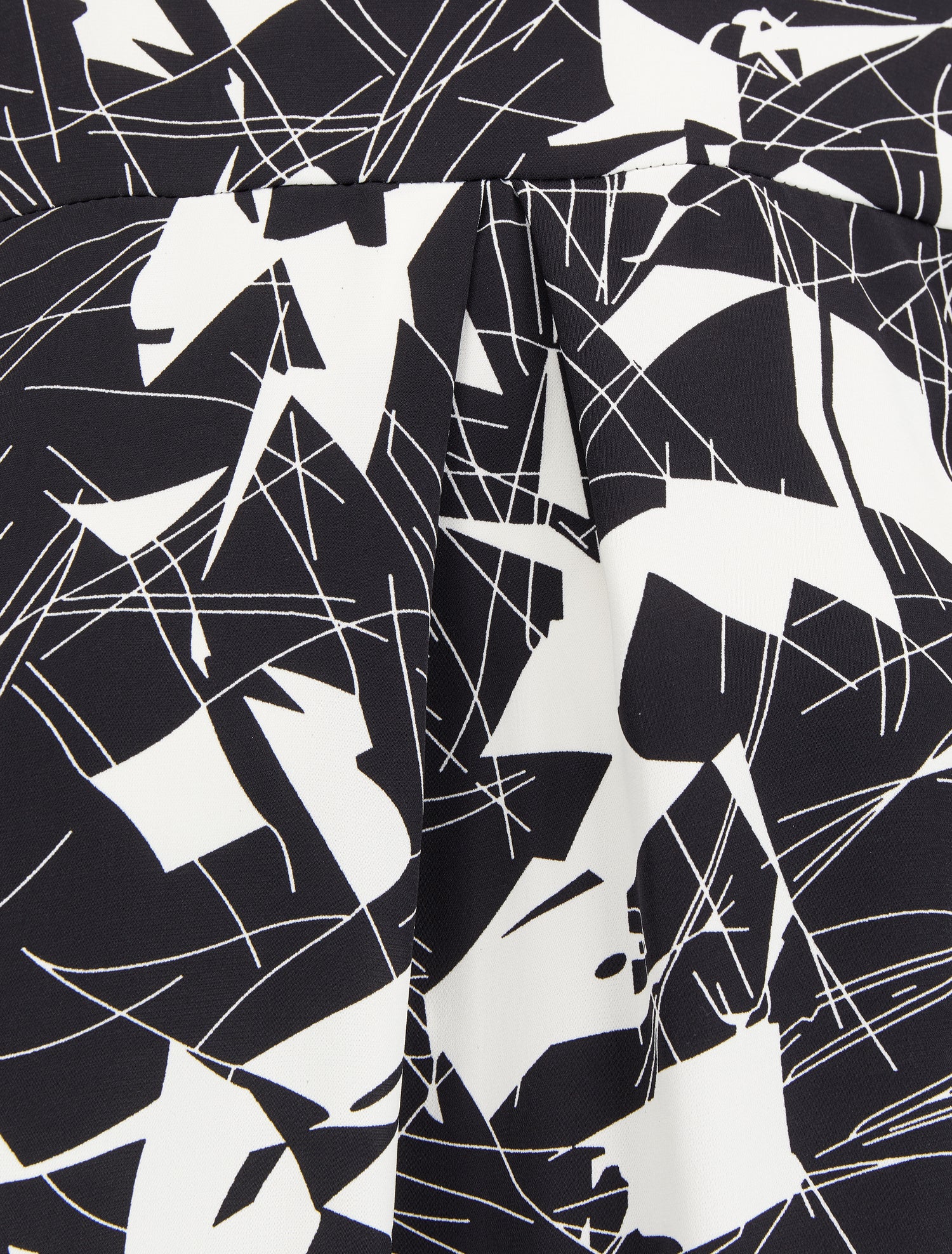 Top boule à imprimé graphique - Noir - 3