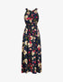 Robe longue imprimée marguerites géantes - Marine/rose - 1