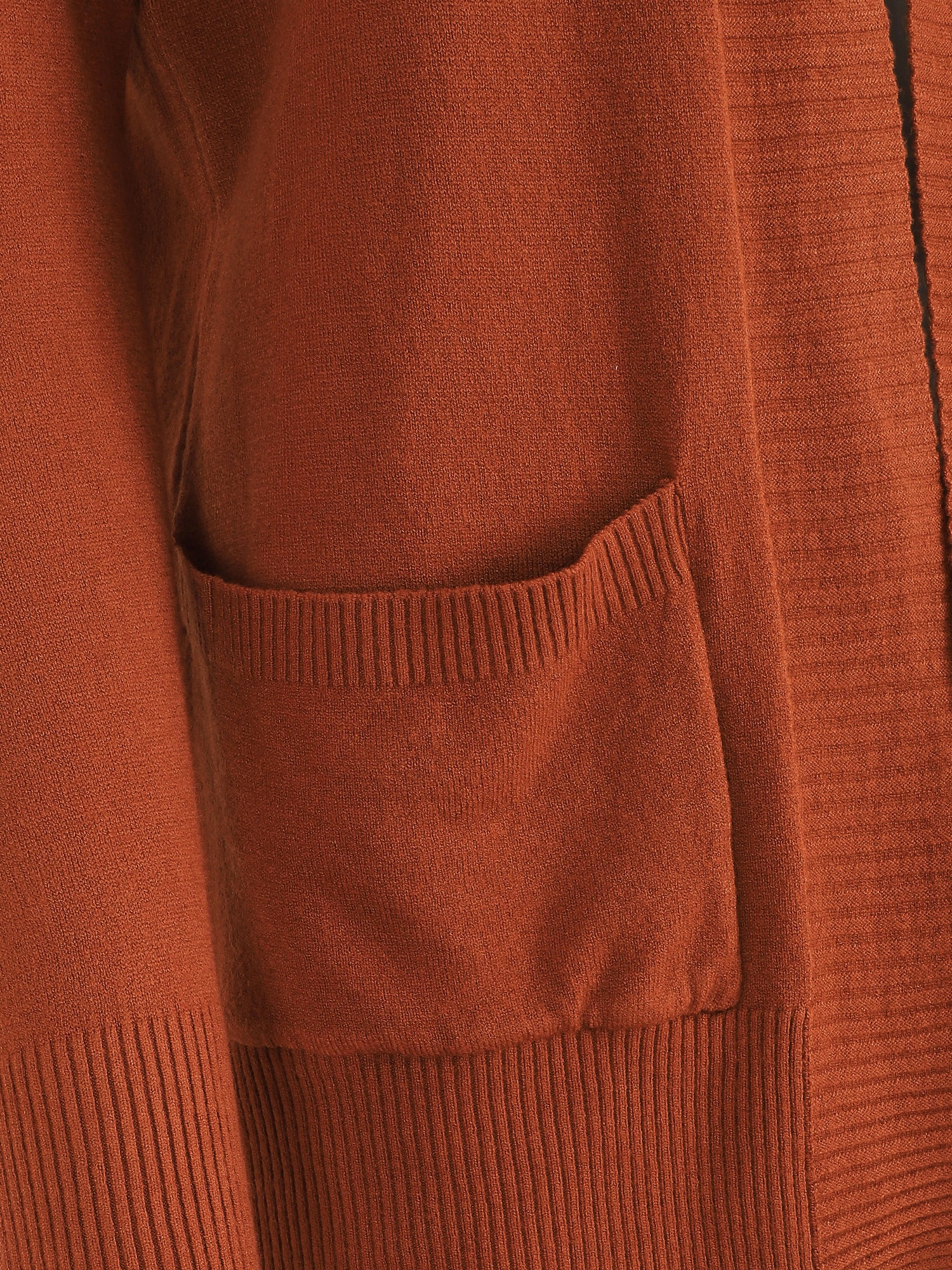 Gilet fin uni à poches plaquées - Rouille - 3