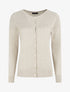 Gilet uni à manches longues - Beige - 5