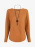 Pull uni col bateau - Camel - 5