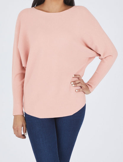 Pull à dos en dentelle - Rose - 5