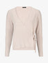 Pull cache-coeur et liens à nouer - Beige - 1