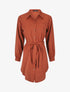 Chemise oversize ceinturée - Rouille - 5