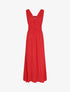 Robe longue à pois sans manches - Rouge - 5