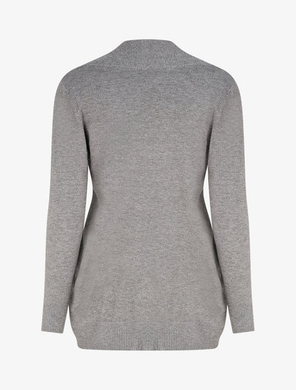 Gilet uni coupe droite - Gris - 2