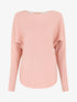Pull côtelé à dos ajouré - Rose - 4