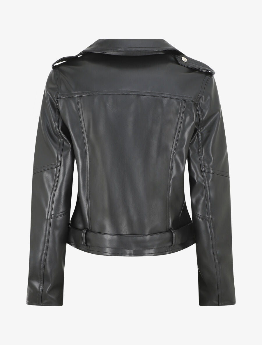 Perfecto droit en simili - Noir - 2