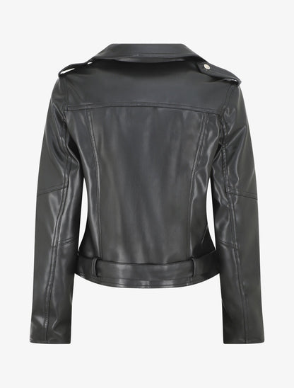 Perfecto droit en simili - Noir - 2