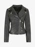 Veste droite style perfecto en simili - Noir - 7