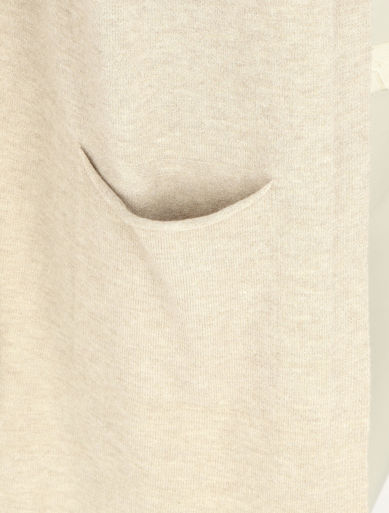 Gilet mi-long à capuche - Beige - 3